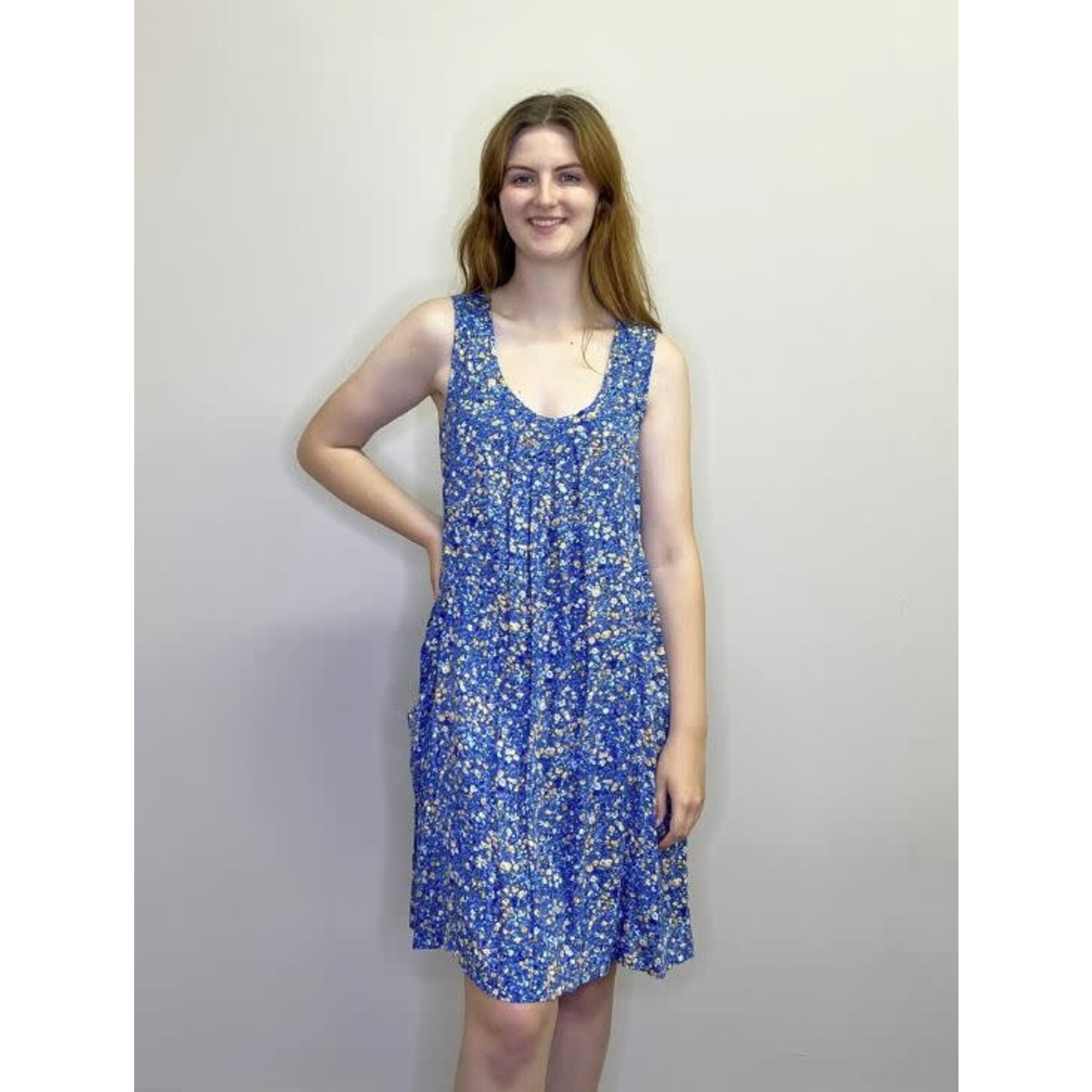 Papillon Floral Front Pleat Swing Dress