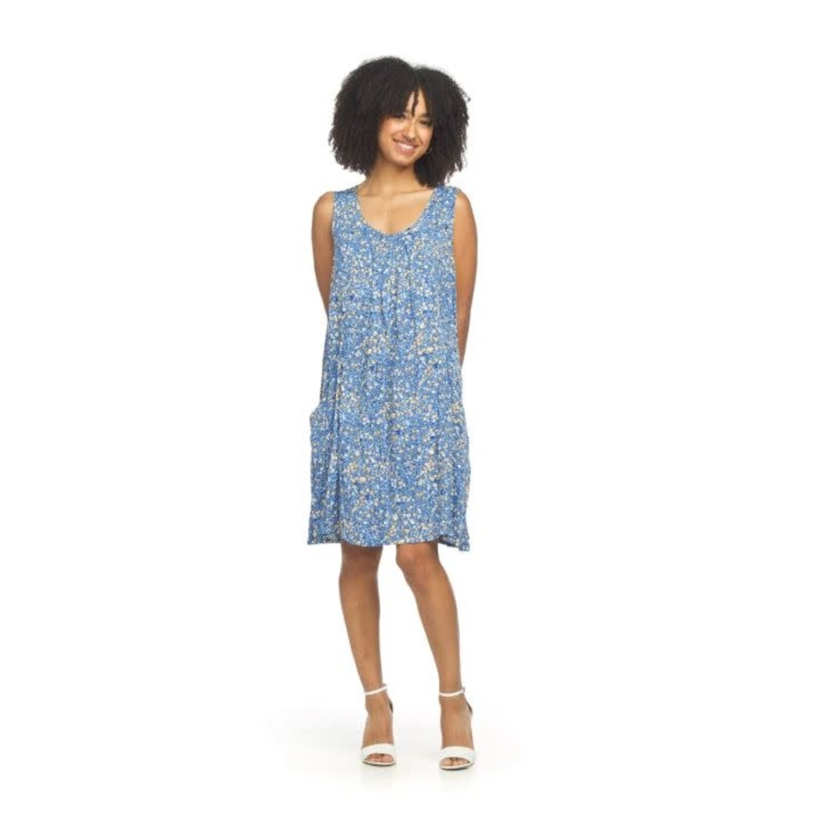 Papillon Floral Front Pleat Swing Dress