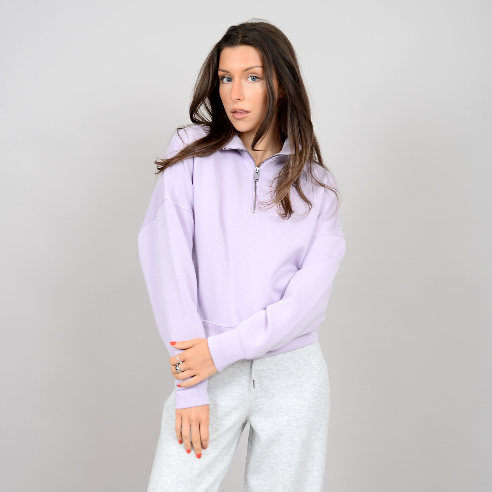 Rd Style Mailyn Soft Knit Halfzip Mock Neck