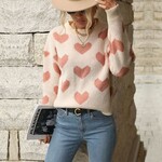 GGS Heart Print Sweater