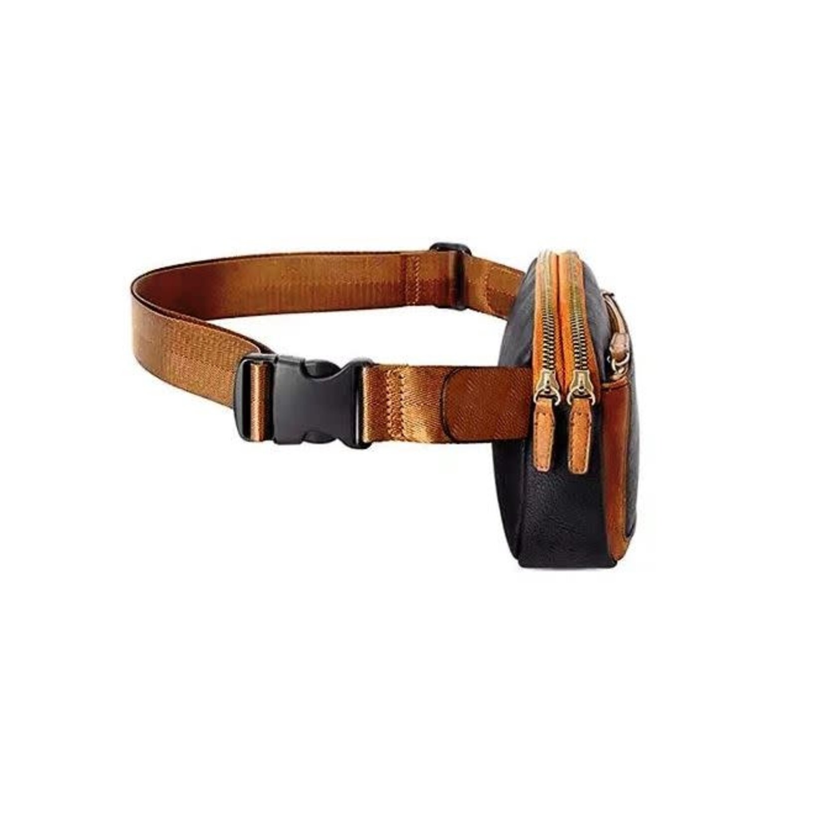 GGS Adjustable Strap Faux Leather Belt Bag