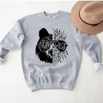 Royal Blush Mama Bear Sweatshirt Grey