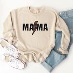 Royal Blush Mama Lightning Bolt Crew Sand