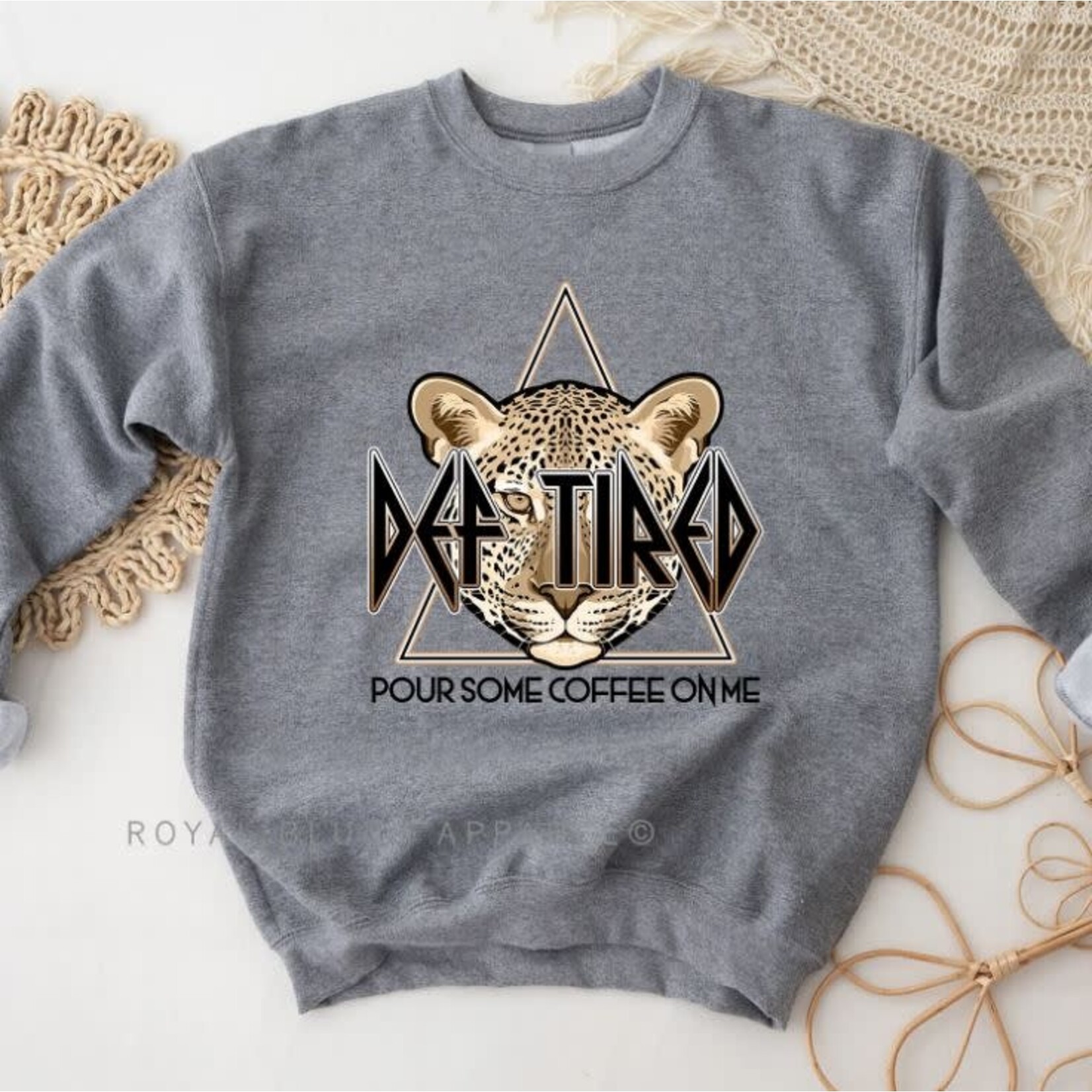 Royal Blush Def Tired Sweatshirt Grey