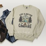 Royal Blush Life Is Better By The Campfire Sweatshirt Sand