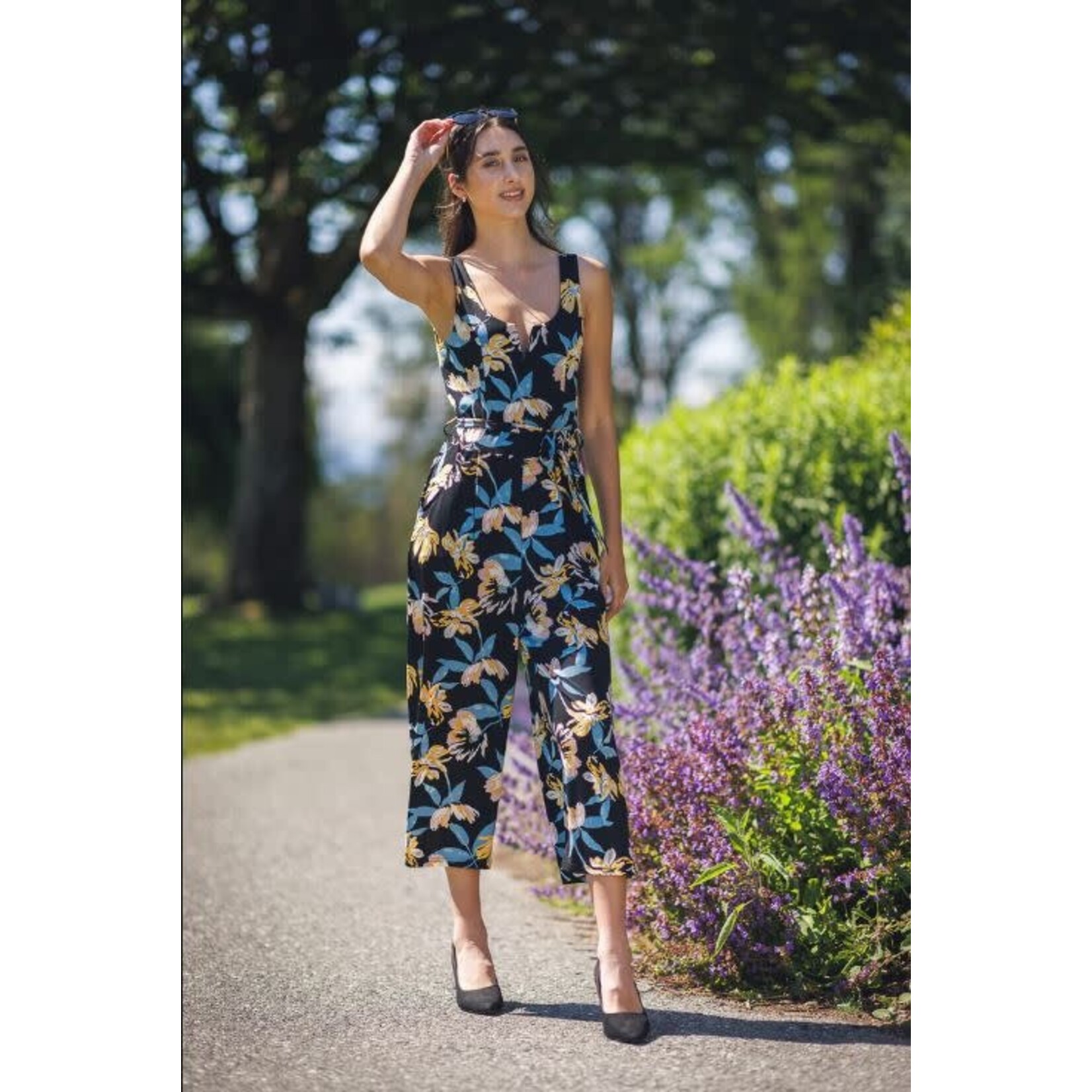 Papillon Floral Stretch Jumpsuit