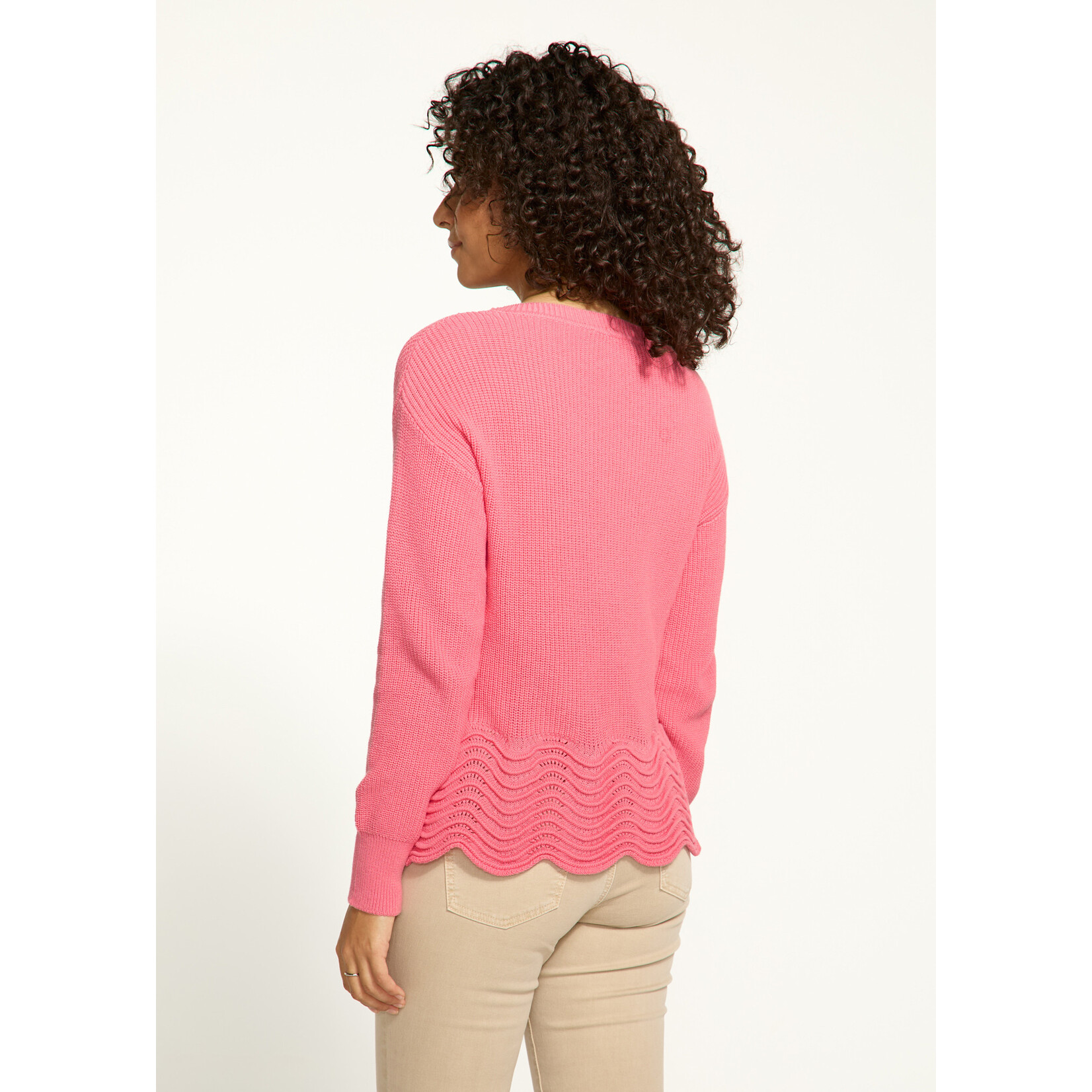 FDJ Scalloped Hem Sweater