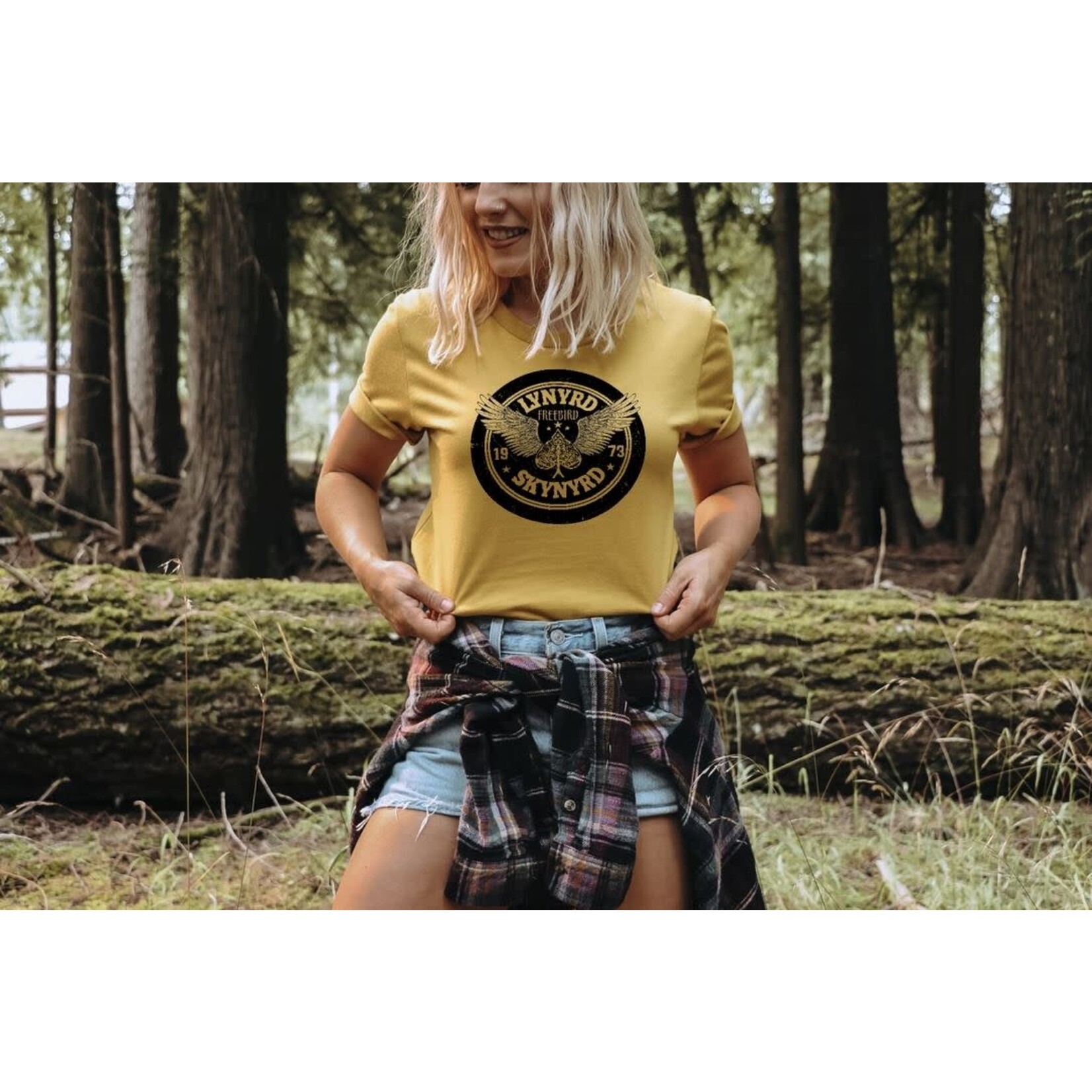 GGS Lynyrd Skynyrd 1973 Band Tee Heather Mustard