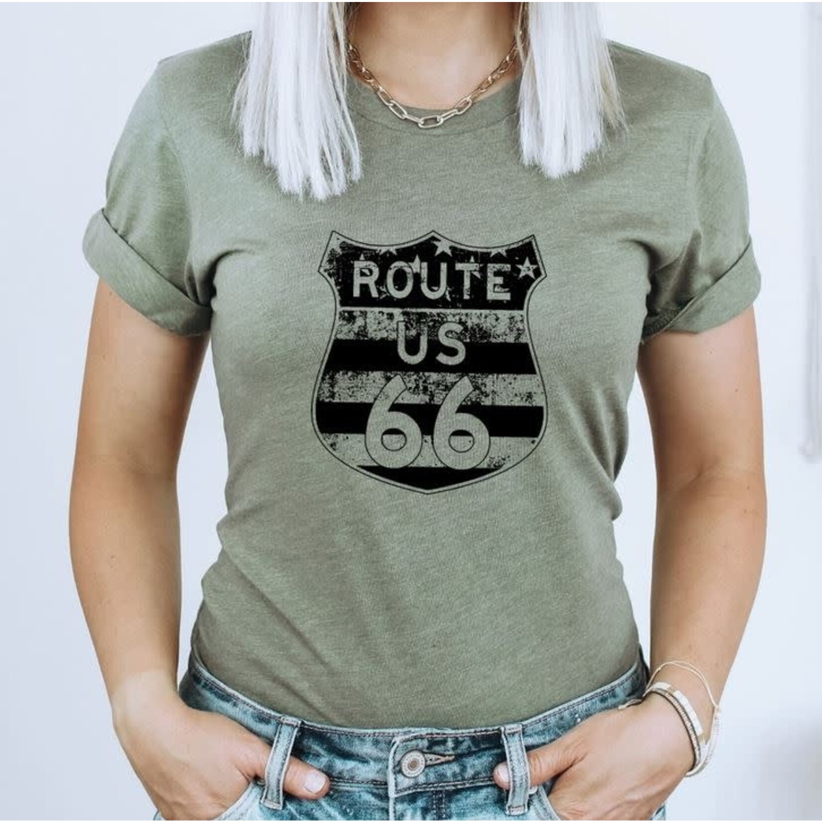 GGS Route 66 T-Shirt Olive