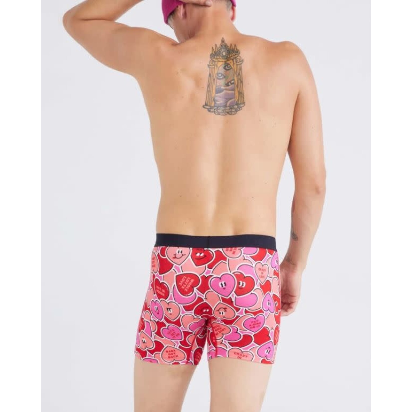 SAXX Vibe Boxer Brief Whole Lotta Love Red