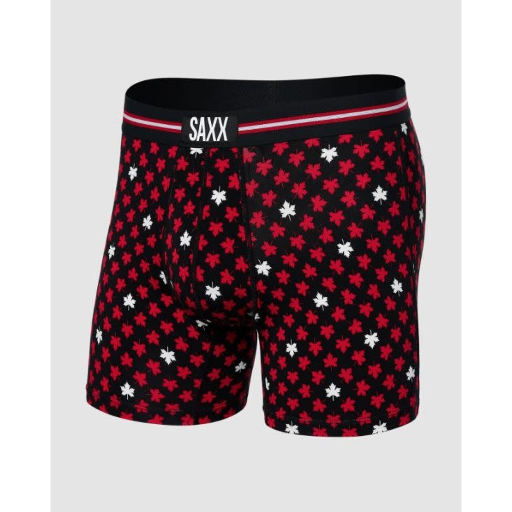 SAXX Vibe Xtra Boxer Brief Maple Leaf Black