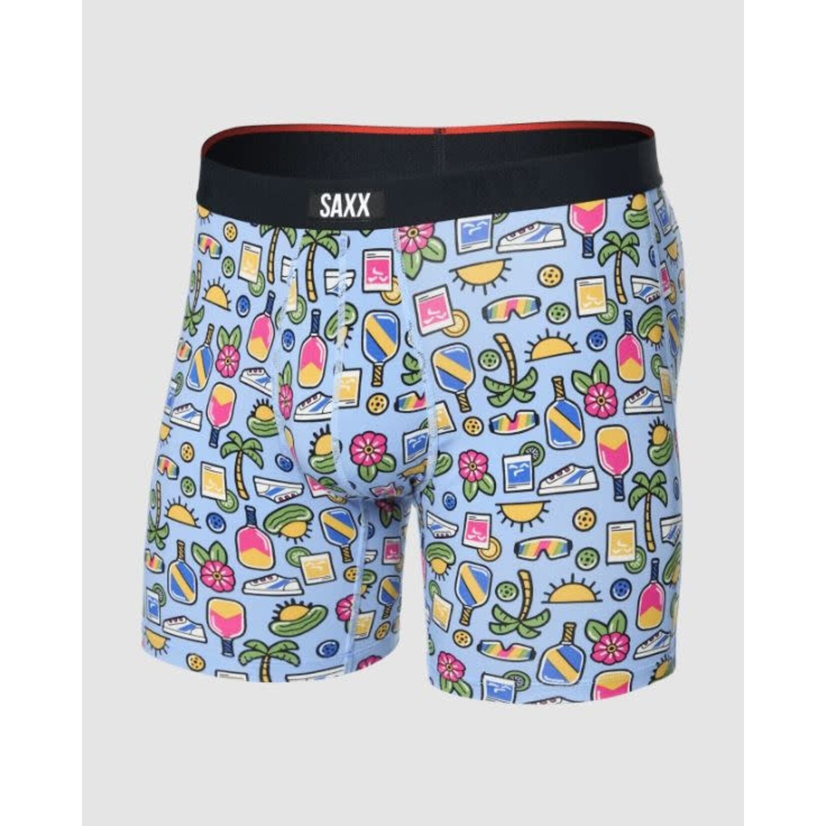 SAXX Vibe Xtra Boxer Brief Pickleball Paradise Blue