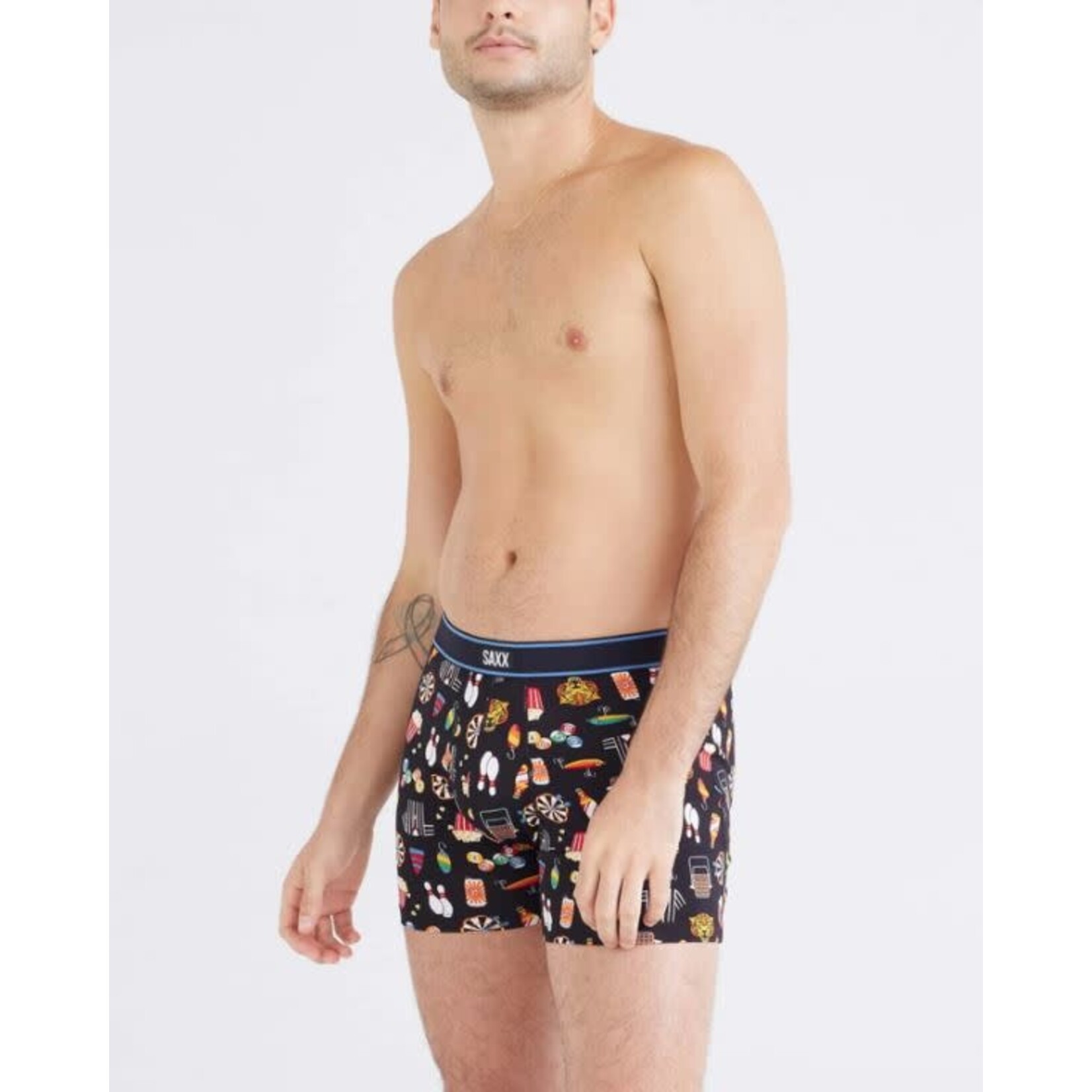 SAXX Daytripper Boxer Brief Types Of Stripes Black