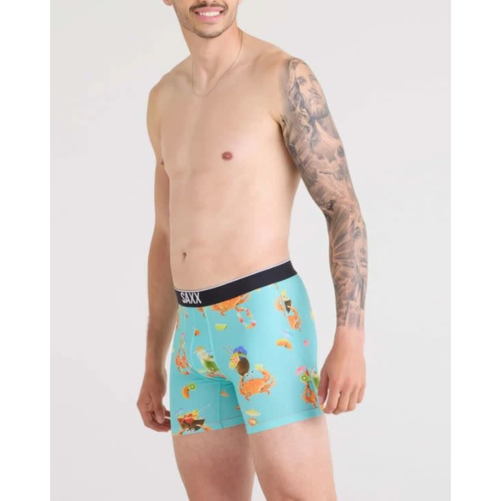 SAXX Volt Boxer Brief Crab Cocktail Turquoise