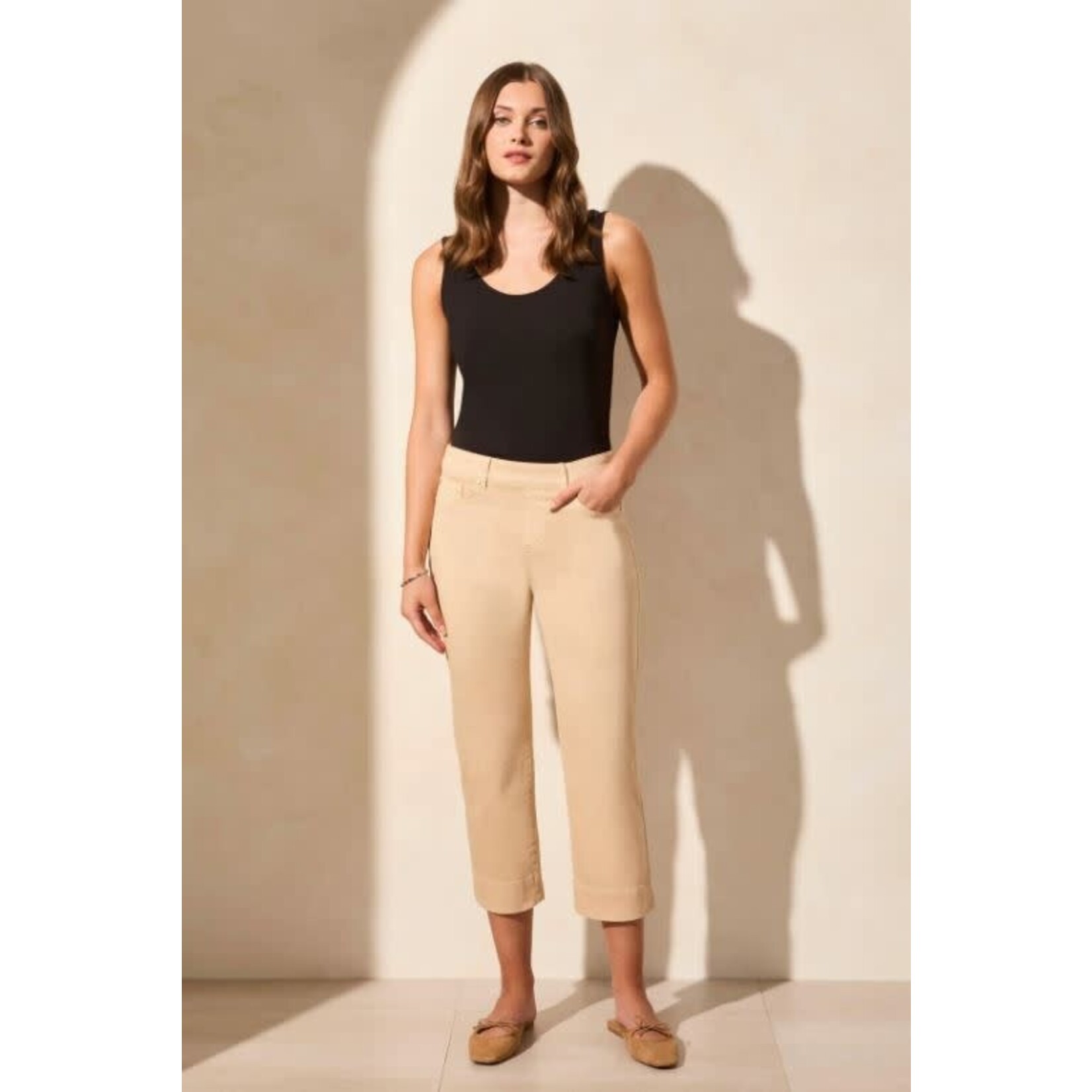 Tribal Pull On Kick Flare Capri