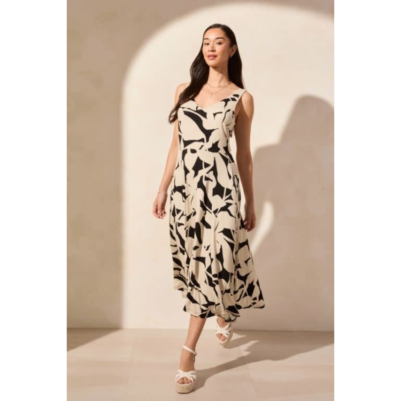 Tribal Sleeveless High Low Dress