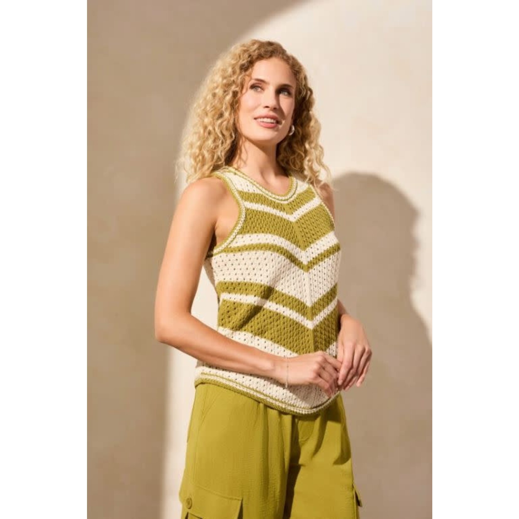 Tribal Crew Neck Sweater Tank