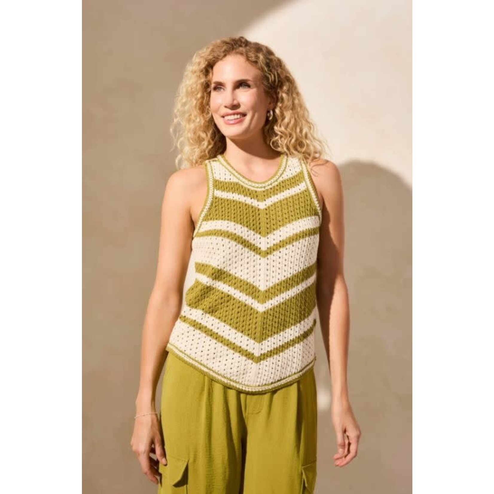 Tribal Crew Neck Sweater Tank