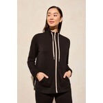 Tribal Mock Neck Zip Up