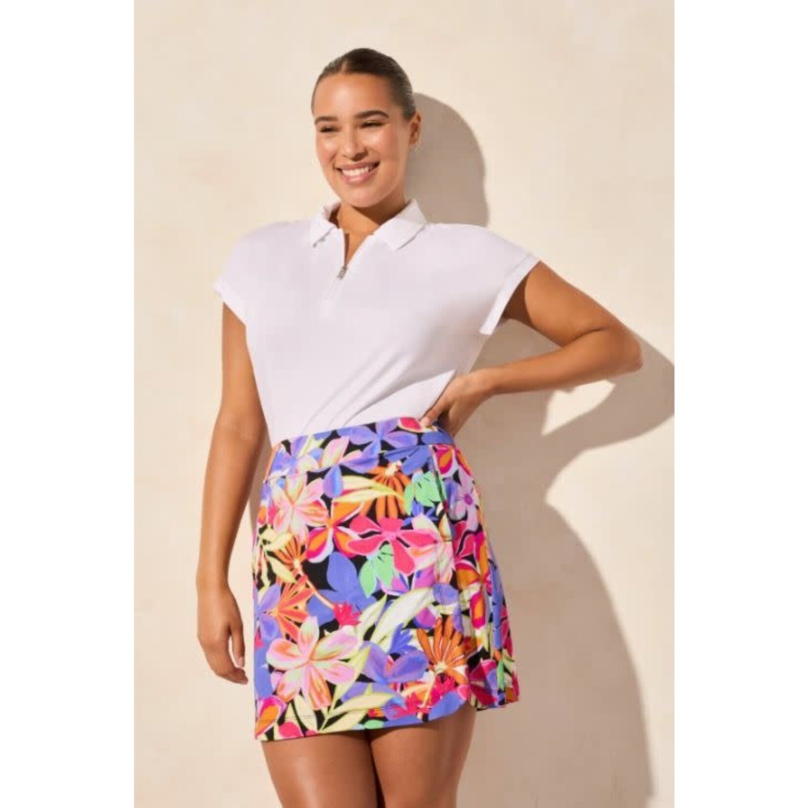 Tribal Printed Pull On Skort
