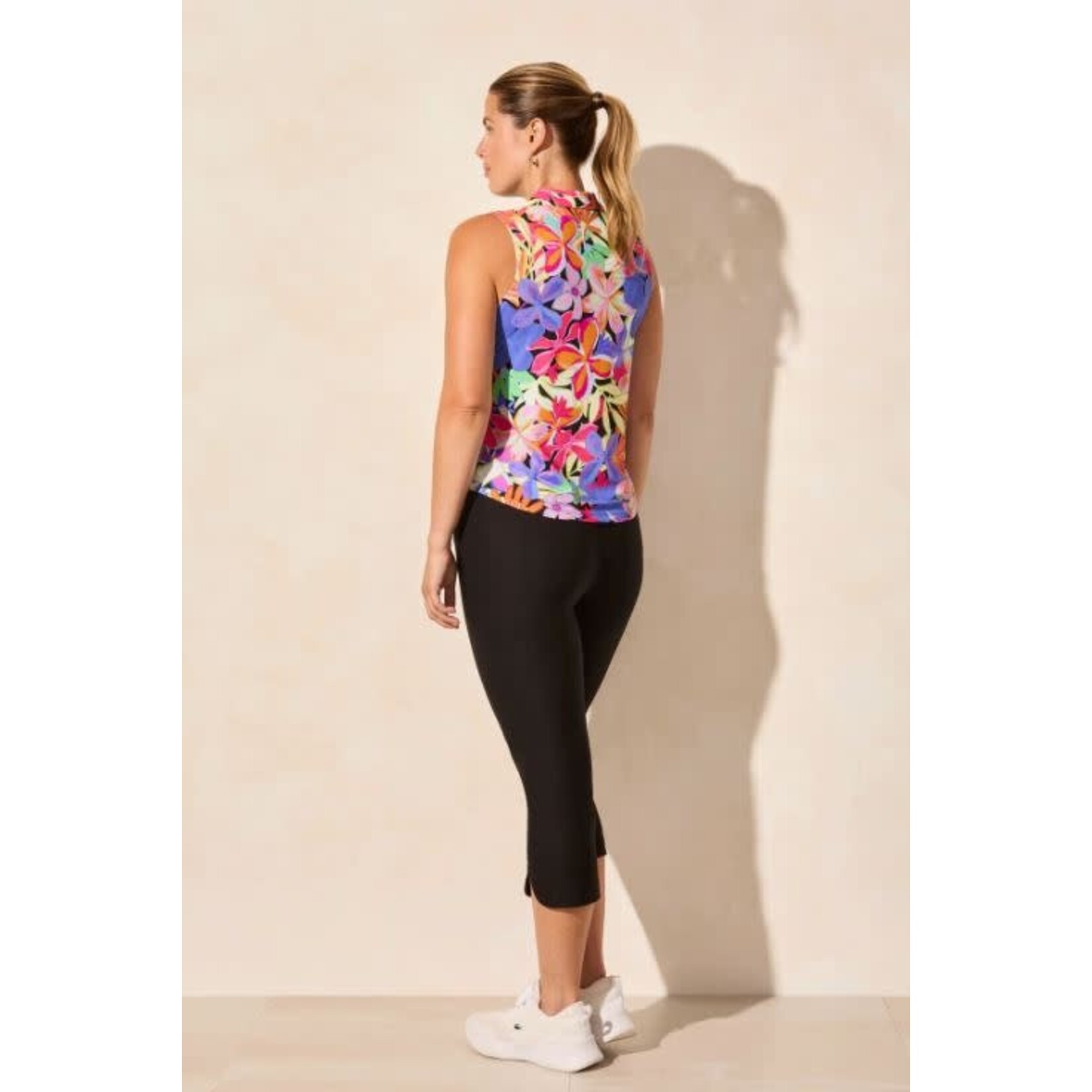 Tribal Sleeveless Polo Top