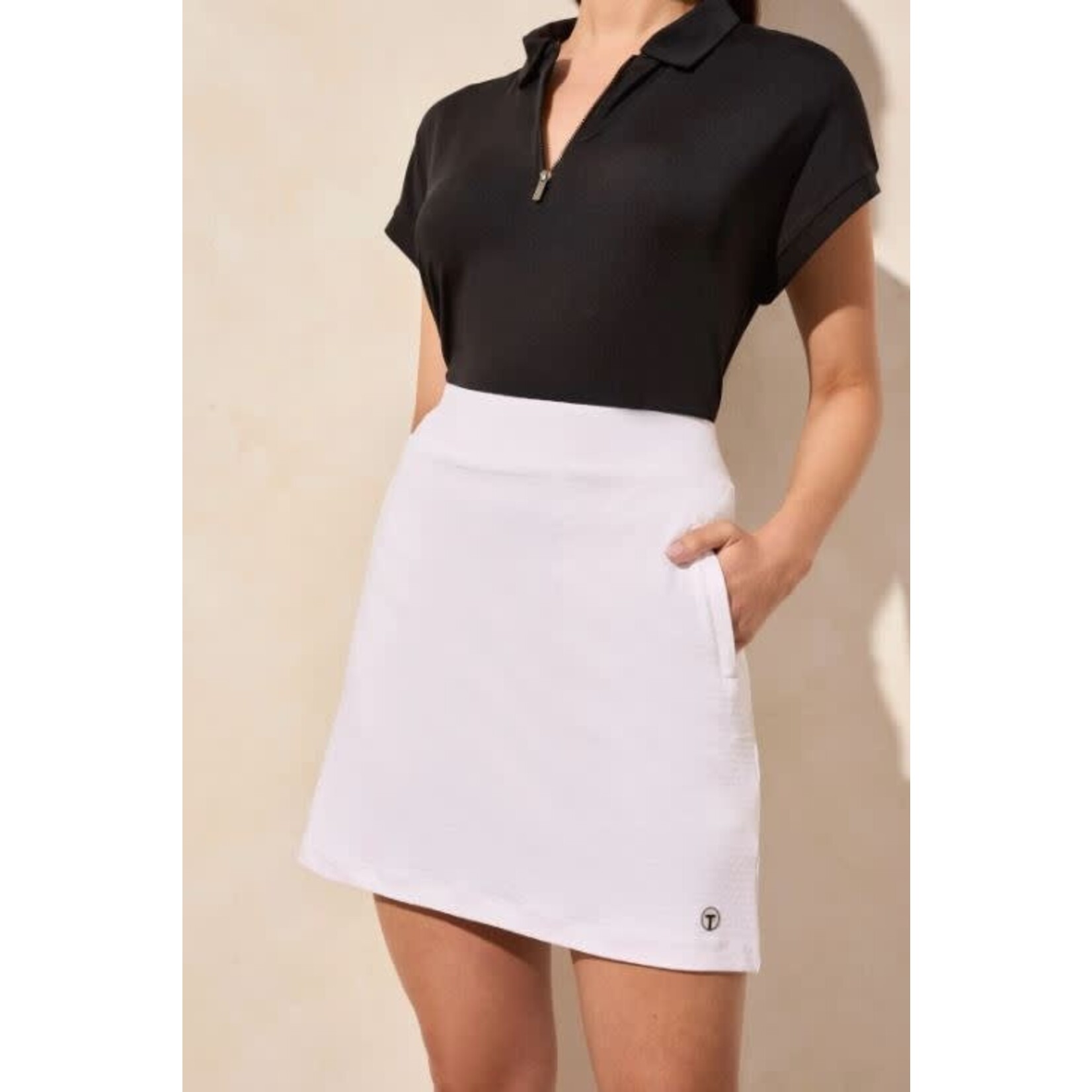 Tribal Pull On Skort With Contrast Zip