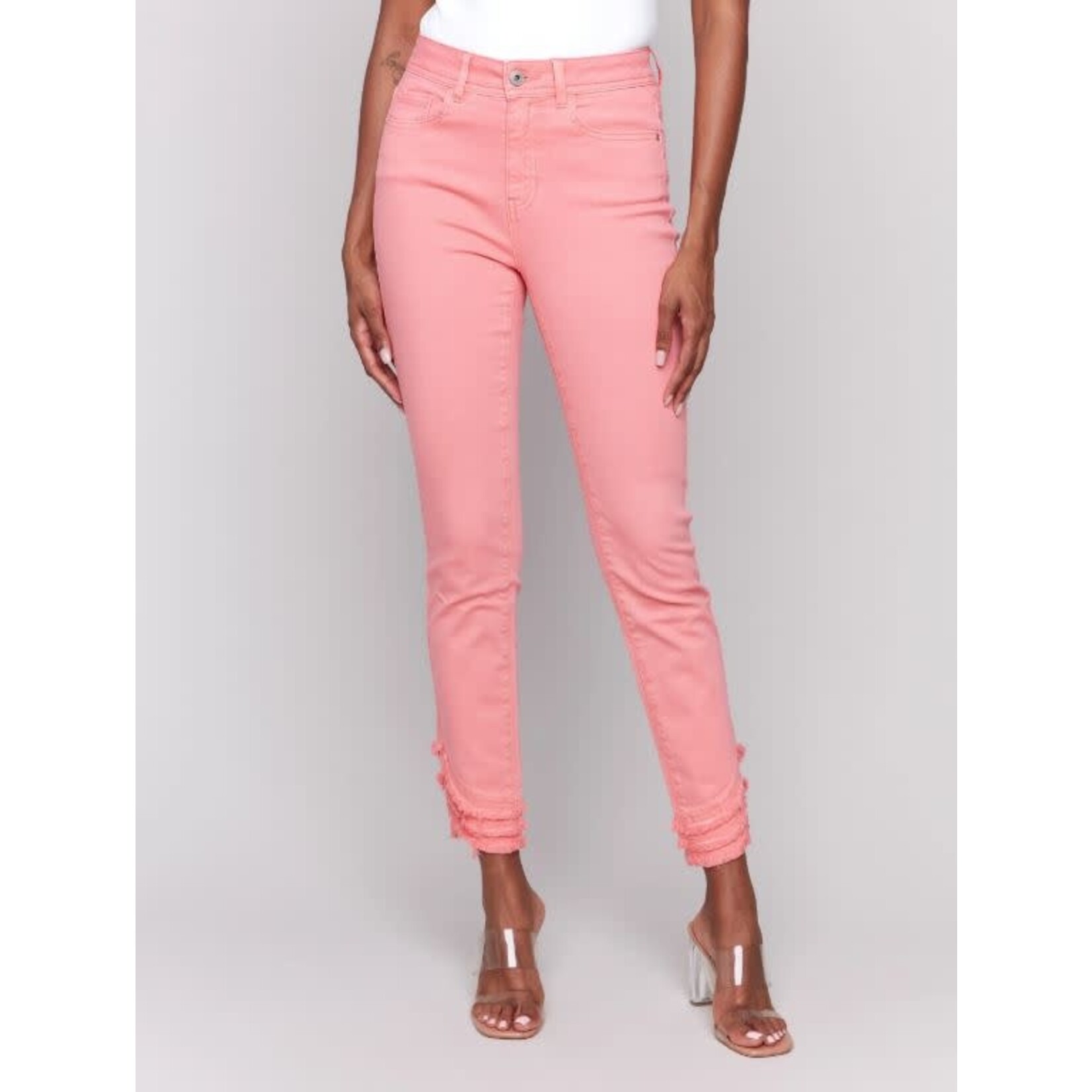 Charlie B Ripped Hem Jeans