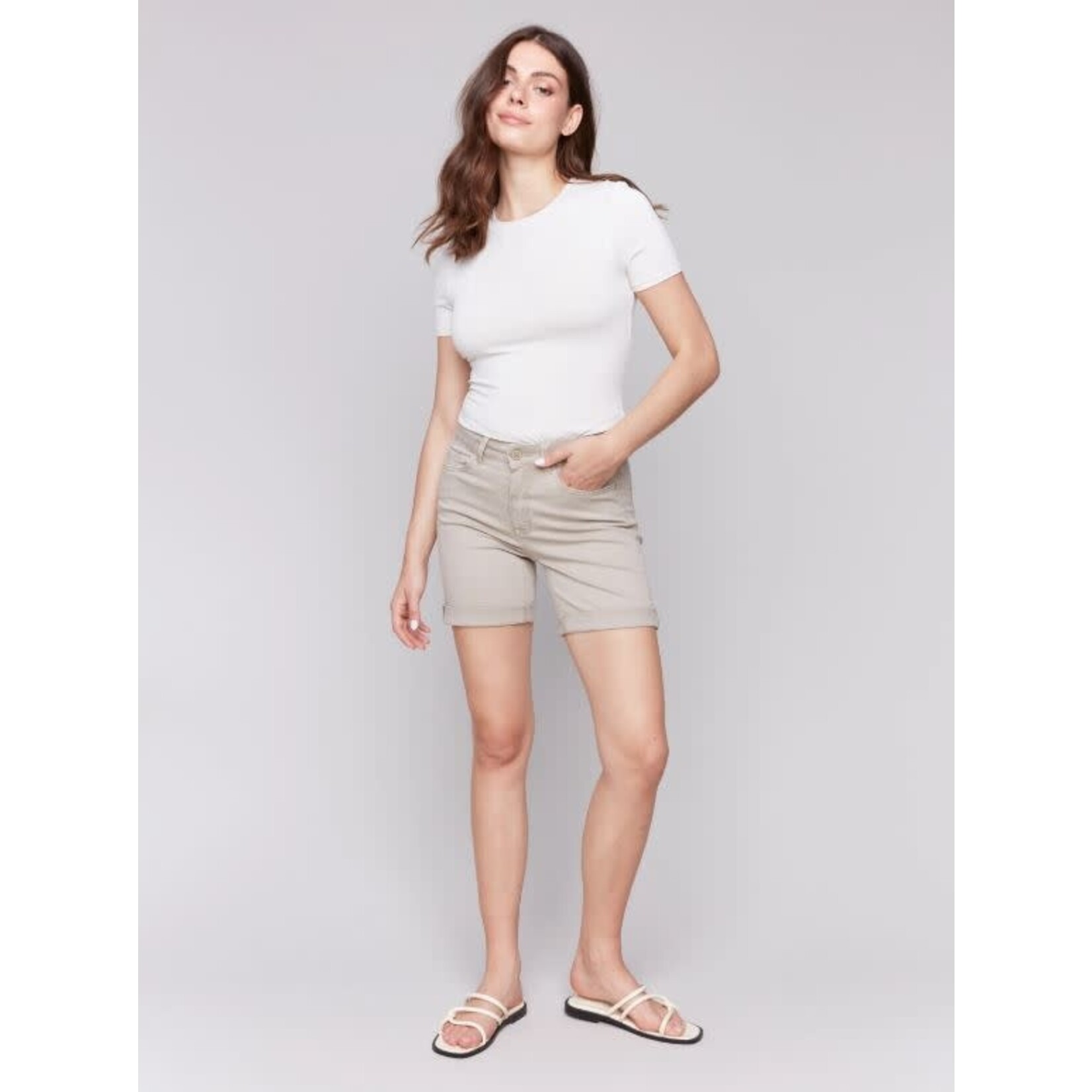 Charlie B Rolled Up Cuff Shorts