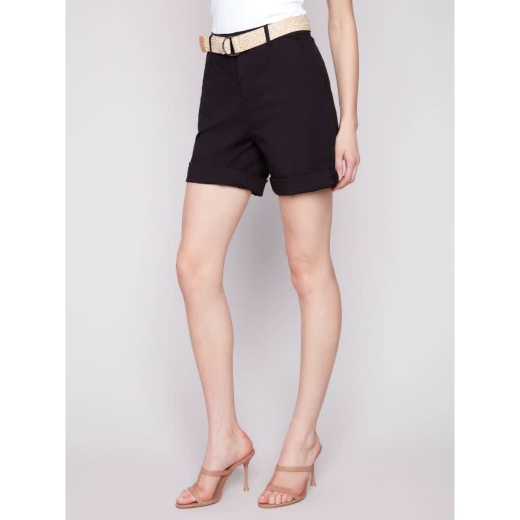 Charlie B Belted Roll Cuff Short