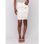 Charlie B Printed Denim Skort