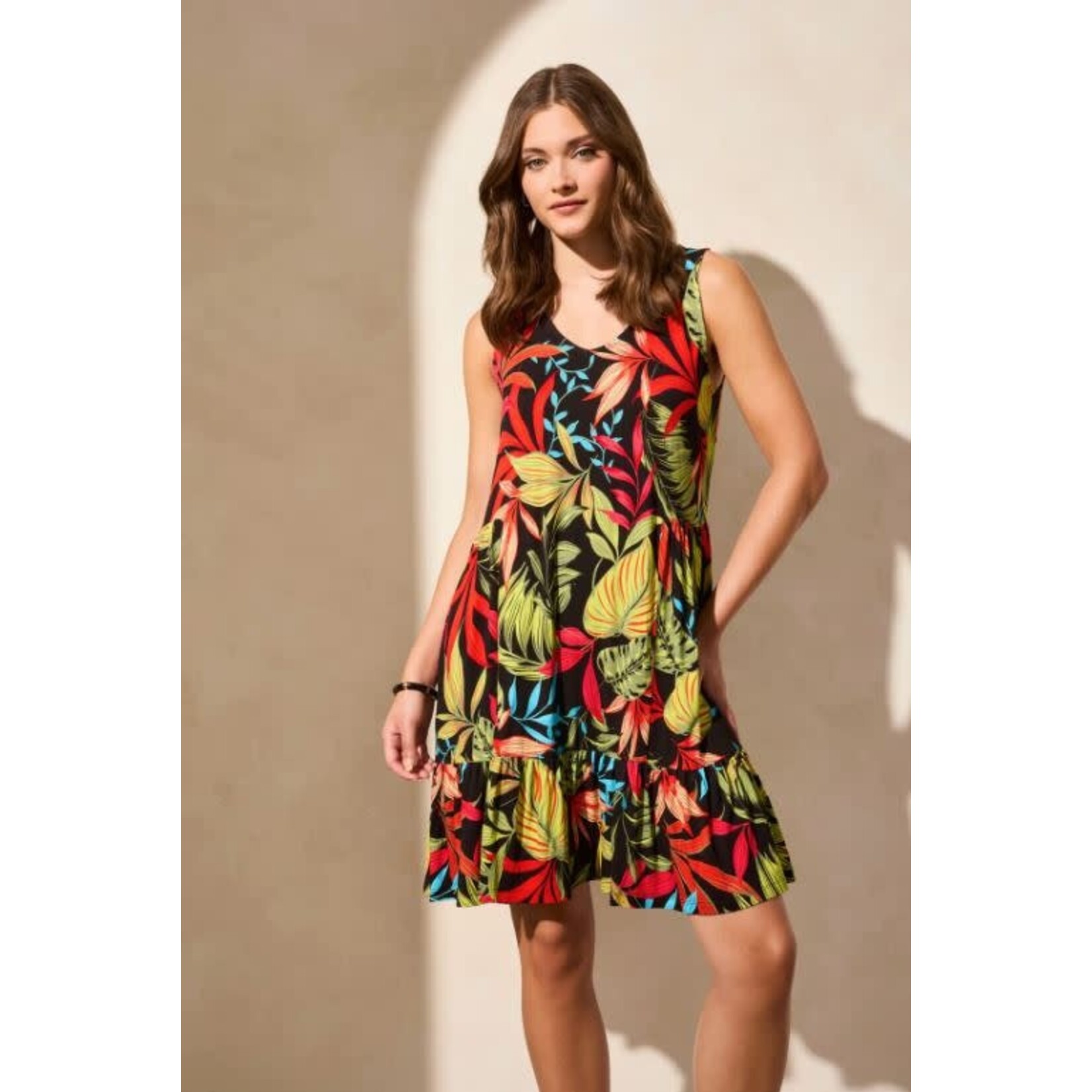 Tribal Sleeveless V-Neck Dress