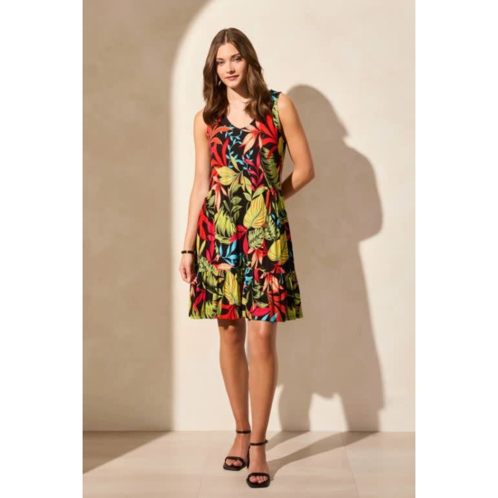 Tribal Sleeveless V-Neck Dress