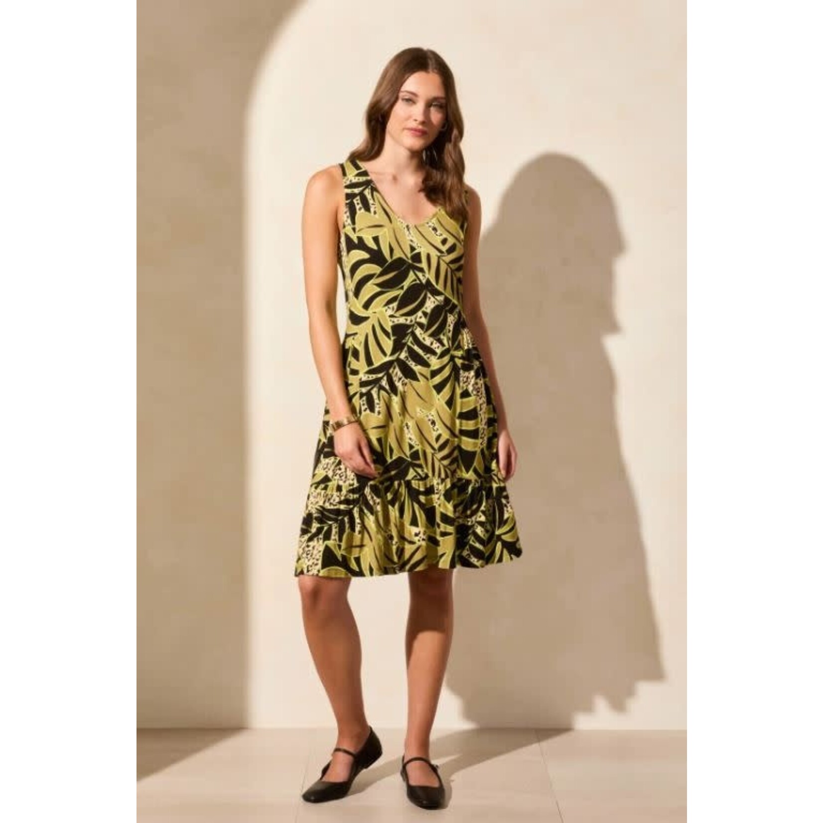 Tribal Sleeveless V-Neck Dress