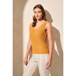 Tribal Crochet Scoop Neck Tank