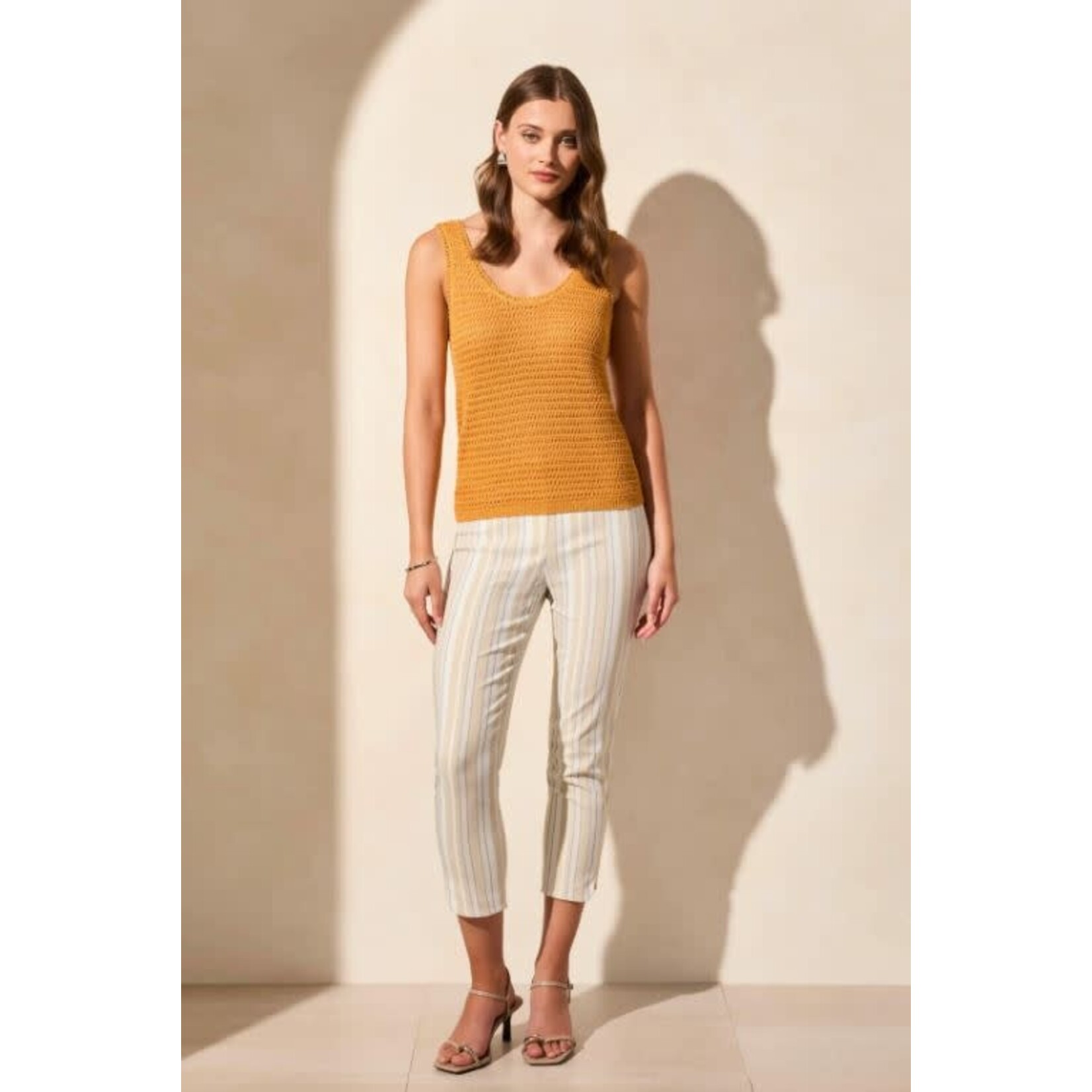 Tribal Crochet Scoop Neck Tank