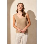 Tribal Crochet Scoop Neck Tank