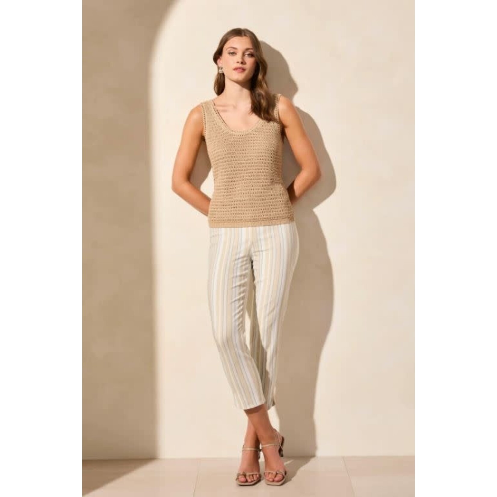 Tribal Crochet Scoop Neck Tank