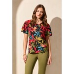 Tribal Ruffle Sleeve Top