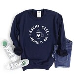Blonde Ambition Karma Serving It Hot Cozy Crew Navy