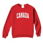 Blonde Ambition Canada Varsity Signature Crew Red