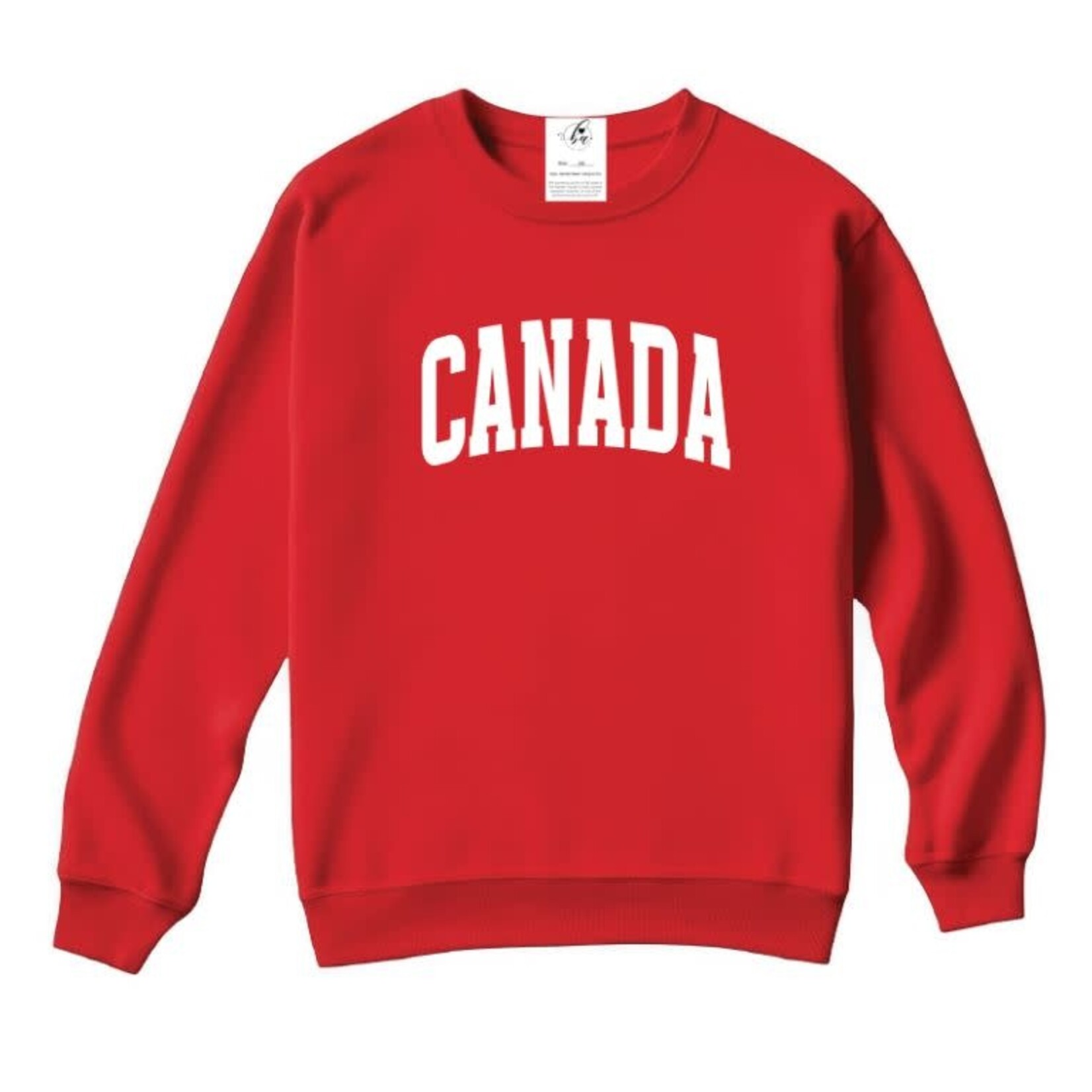Blonde Ambition Canada Varsity Signature Crew Red
