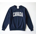 Blonde Ambition Canada Varsity Signature Crew Navy