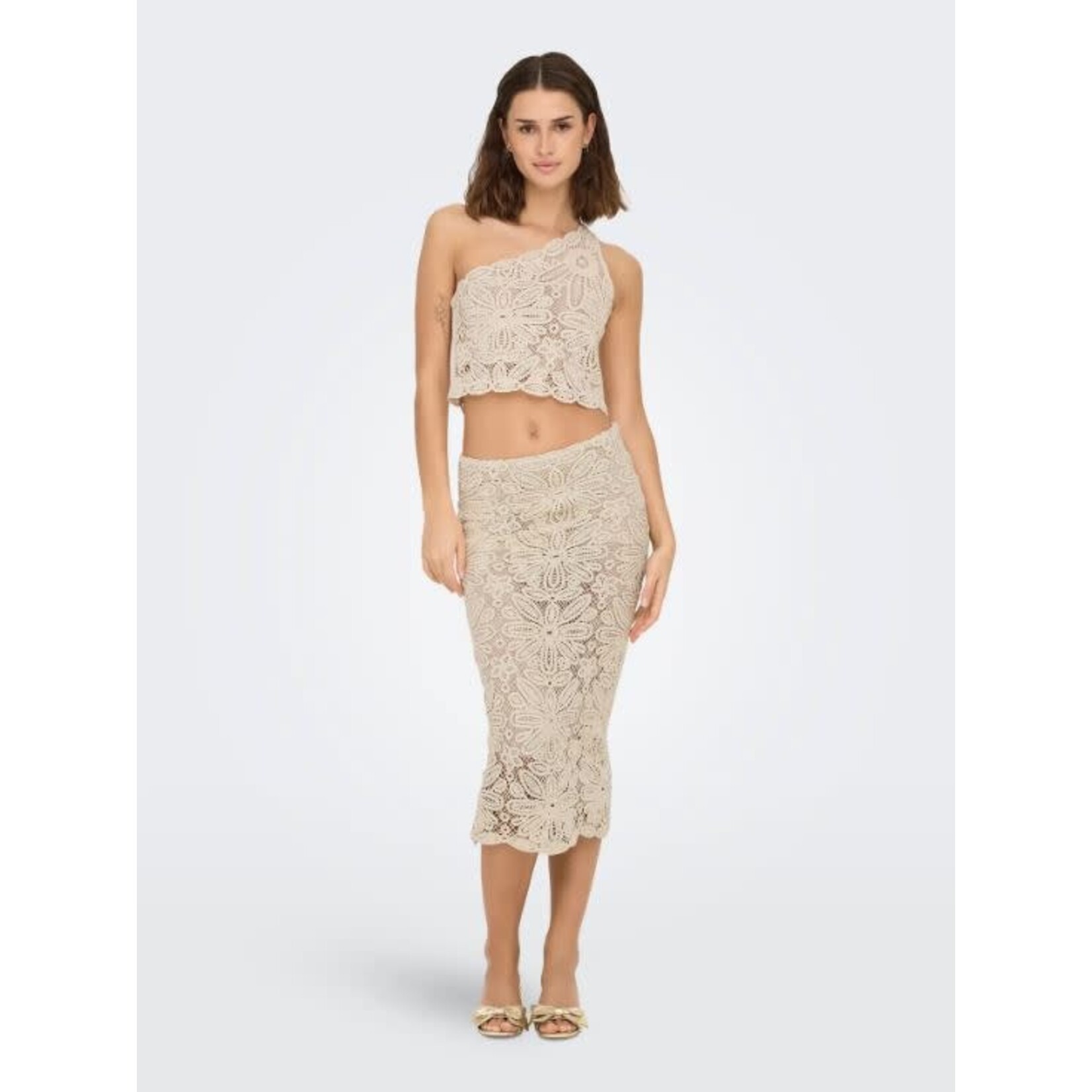 Only Alberte One Shoulder Crop Top