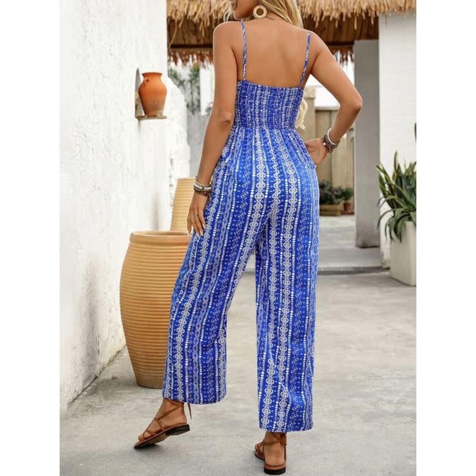 GGS Boho Keyhole Cutout Jumpsuit