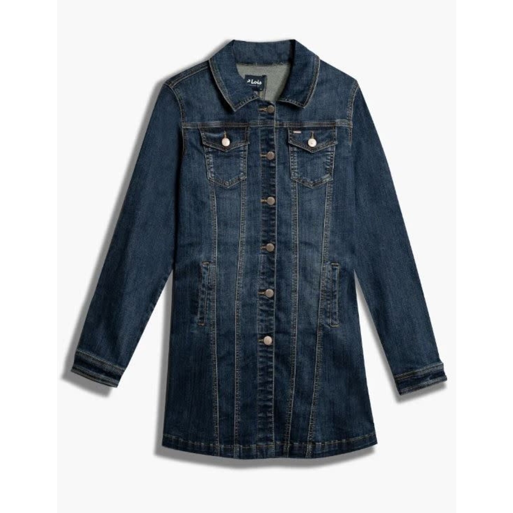 Lois Anna Long Jean Jacket