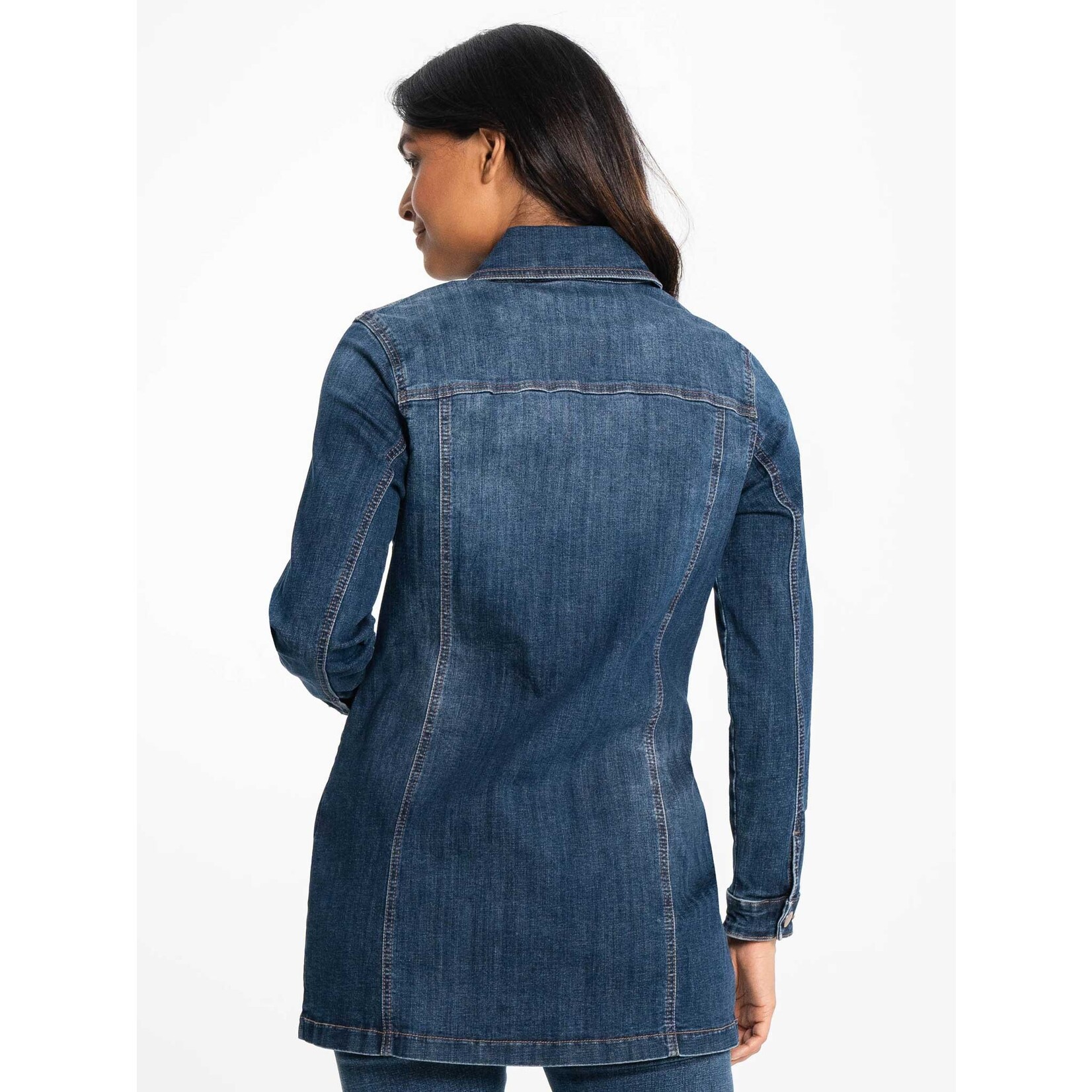 Lois Anna Long Jean Jacket