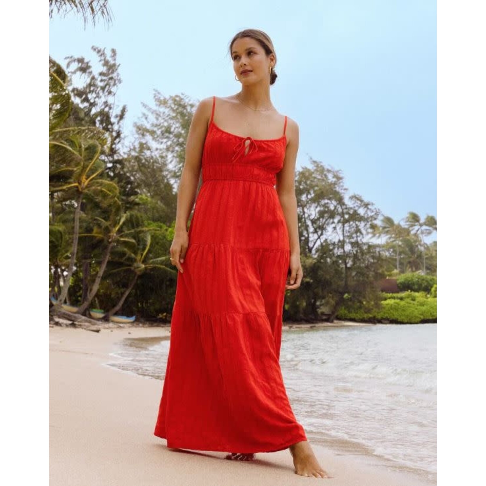 Billabong Red Aloha Maxi Dress