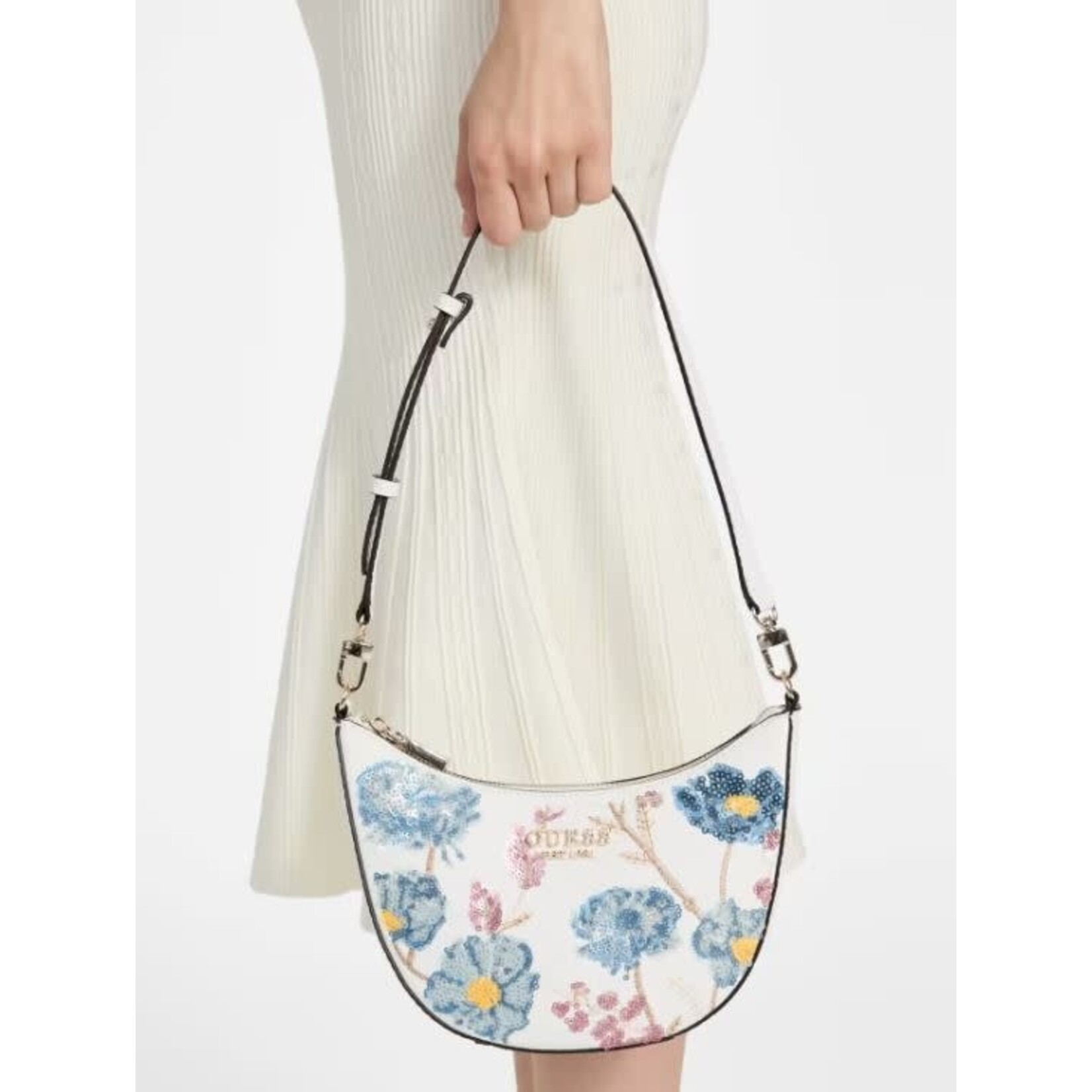 Guess Zaria Mini Top Zip Shoulder Bag