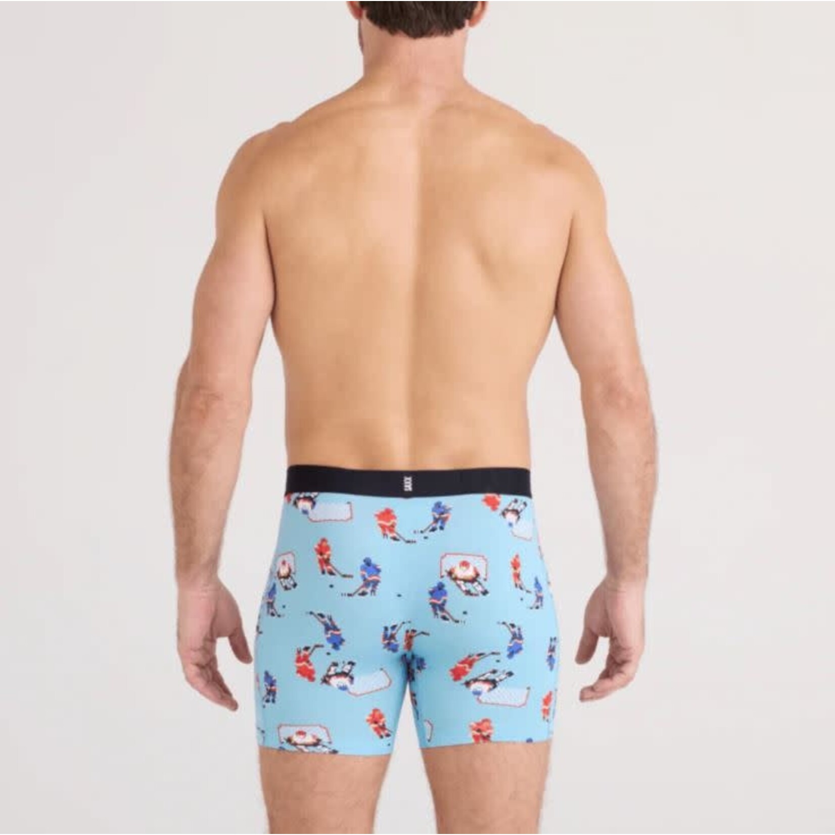 SAXX Droptemp Boxer Brief Action On Ice Blue Tide