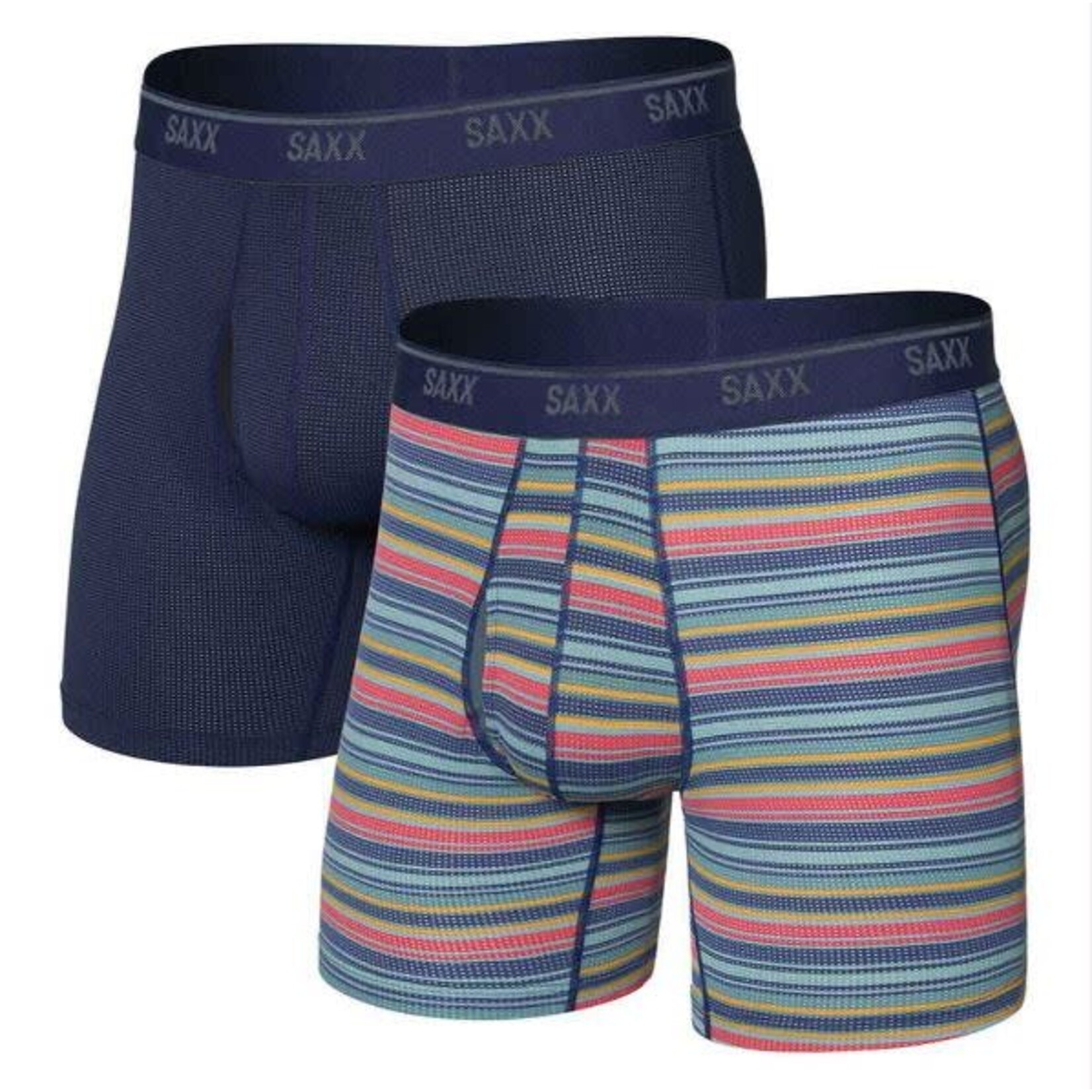 SAXX Quest 2 Pack Boxer Brief Harvest Stripe Maritime